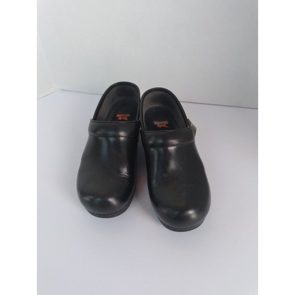 Dansko Leather Clogs Comfort Slip On Shoes Black Size?